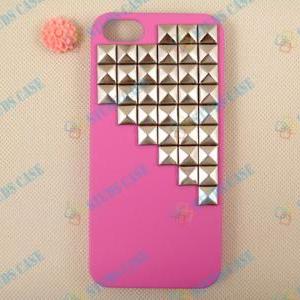 Studded Iphone 5 Case, Silver Pyramid Studs Iphone..