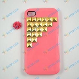 Studded Iphone 4 Case, Cool Gold Pyramid Studs..